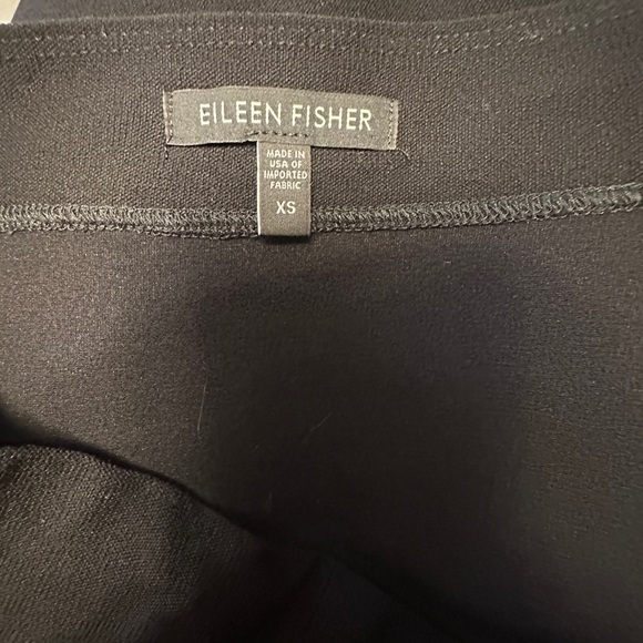 EILEEN FISHER Classic Black Mini Skirt XS Work Business Casual Party Pull On - Picture 5 of 6